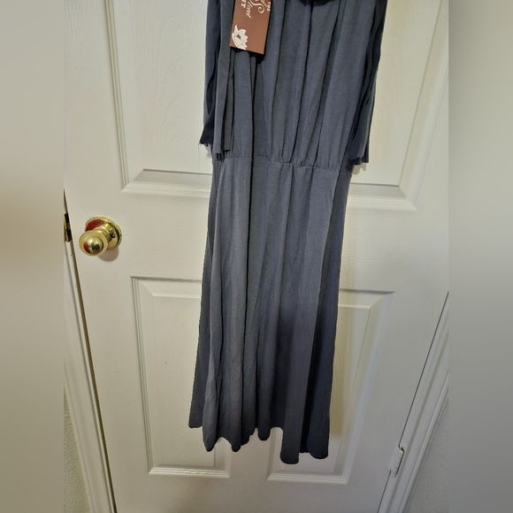 Ella Moss Anthropologie Vintage y2k Braided Scoop Neck Midi Dress S - Picture 12 of 12